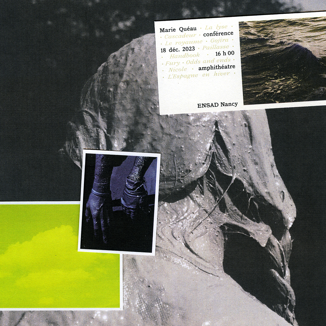 Affiche pour la conférence de Marie Quéau