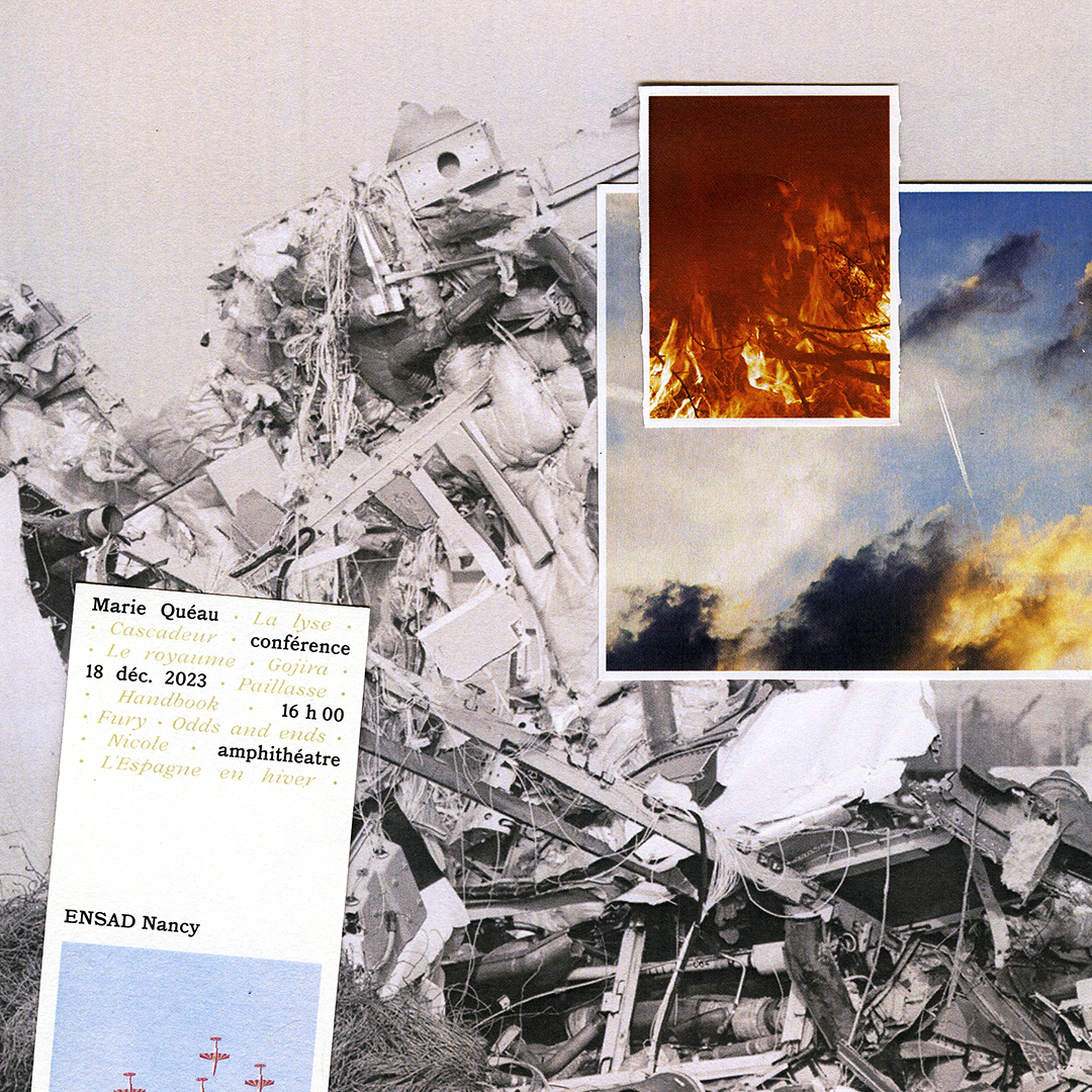 Affiche pour la conférence de Marie Quéau