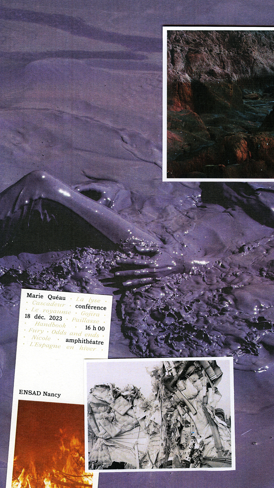 Affiche pour la conférence de Marie Quéau