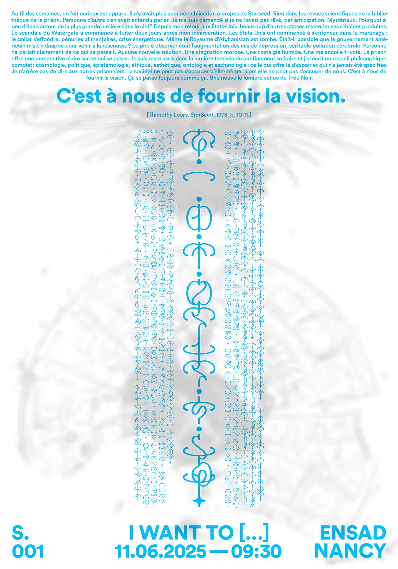 affiche specimen typographique