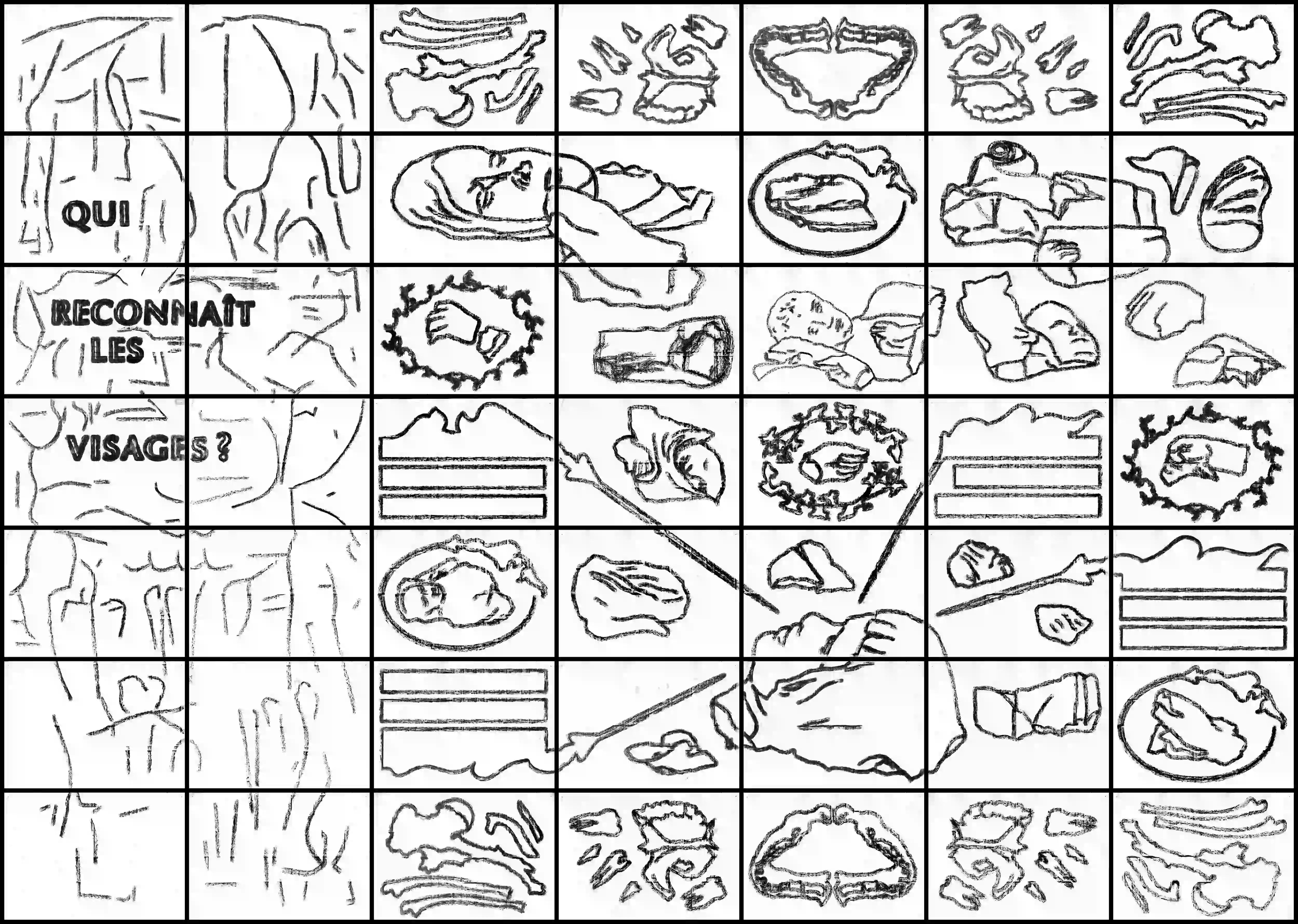 accrochage d'une fresque incarnant la fiction graphique
